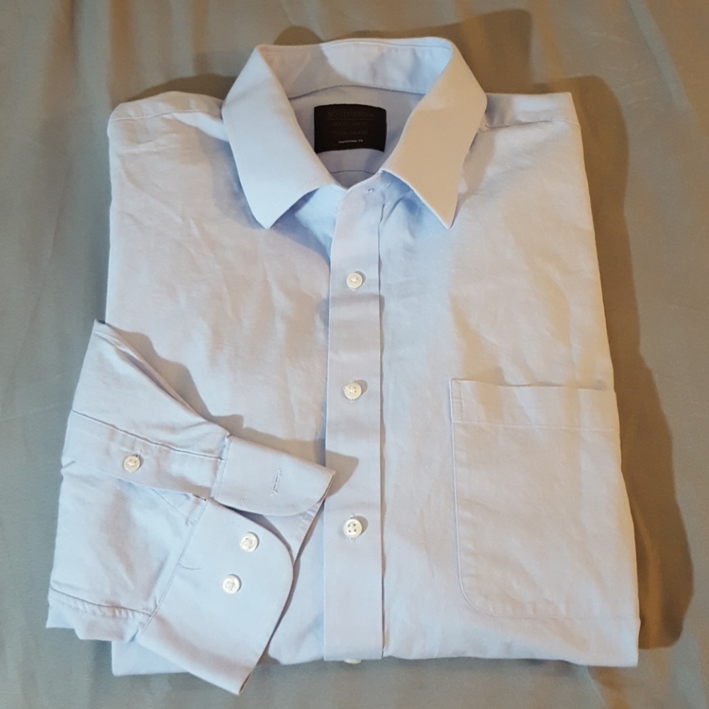 NORDSTROM Men's Shirt Long Sleeve Button 32-33/17